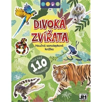Vzdělávací knížka s nálepkami Divoká zvířata