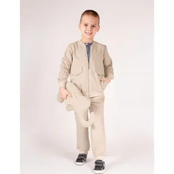 Chlapecká mikina Chlapecká mikina bomber béžová Nicol, vel. 110