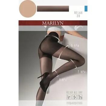 Dámské punčochy Punčocháče hladké Marilyn Relax 20den béžové Visone velikost 5