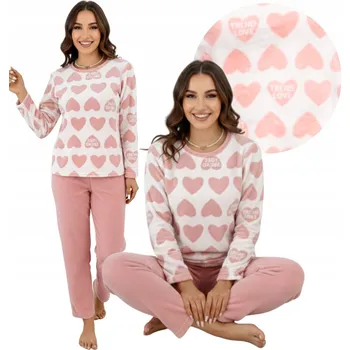 Dámské pyžamo SNM dámské pyžamo polyester růžové, univerzální velikost