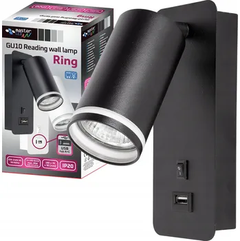 Nástěnné svítidlo Nástěnné svítidlo Masterled černé GU10 35 W