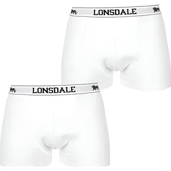 Pánské spodní prádlo Spodní Prádlo Boxerky Lonsdale bílé, velikost 4XL