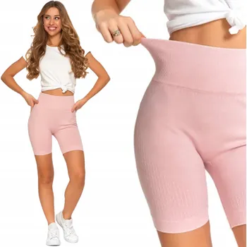 Dámské legíny Cyklistické legíny Moraj Růžové Push-Up Krátké S/M