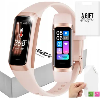 Hodinky Chytré Hodinky Rubicon CIŚNIENIE PRO DÁMSKÉ AMOLED CHYTRÝ NÁRAMEK zlaté