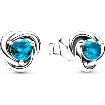 Náušnice Náušnice tyčinky tyrkysová symbol věčnosti stříbro 925 s925