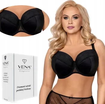 Podprsenka Vyztužená podprsenka Full Vb-430 Vena černá 75G