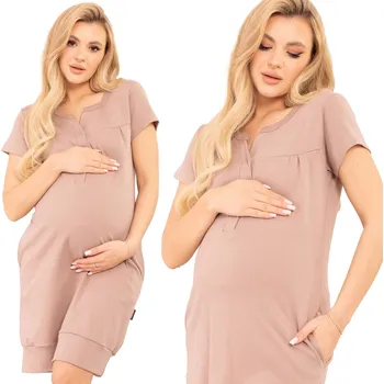 Dámské noční prádlo TĚHOTENSKÉ NOČNÍ NA KOJENÍ S DRUKY L