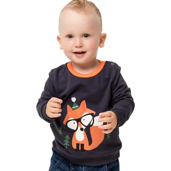Winkiki Kids Wear Chlapecká mikina Liška - grafitová Velikost: 92