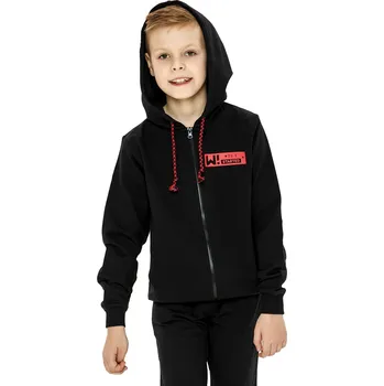 Chlapecká mikina Winkiki Kids Wear Chlapecká mikina s kapucí Own Way - černá Velikost: 152