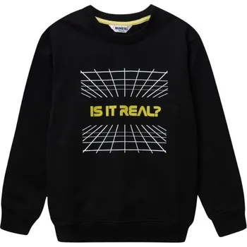Chlapecká mikina Winkiki Kids Wear Chlapecká mikina Is it Real? - černá Velikost: 134
