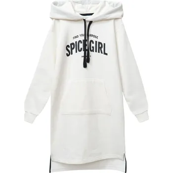 Dívčí šaty Winkiki Kids Wear Dívčí šaty Spice Girl - Mléčně bílá Velikost: 164