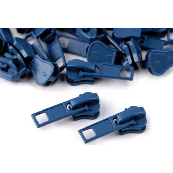 Zip Jezdec ke kostěným zipům No 5, střední, 220 modrá