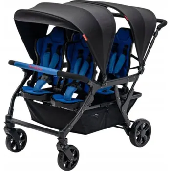 Kočárek Sportovní kočárek pro jesle Lidoo Revers Blue pro 4 děti / Familidoo