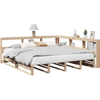 Postel zahrada-XL Postel s knihovnou bez matrace 180 x 200 cm masivní borovice 3324490