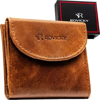 Peněženka Rovicky peněženka z přírodní kůže, hnědá - muž