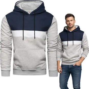 Pánská mikina Pánská mikina šedá s kapucí klokanka L