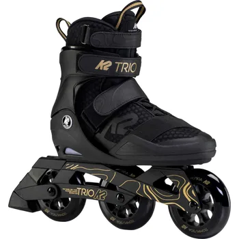 Kolečkové brusle Inline brusle K2 TRIO 110 black gold velikost: EU 40
