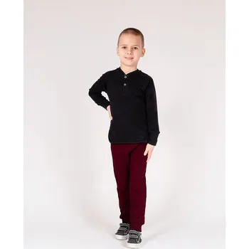 Chlapecké kalhoty Chlapecké vínové bavlněné kalhoty Nicol, vel.