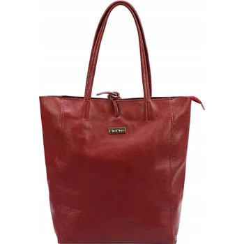 Kabelka Vera Pelle kabelka z pravé kůže červená