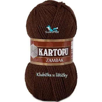 Příze Příze Kartopu Zambak 890 - tmavě hnědá