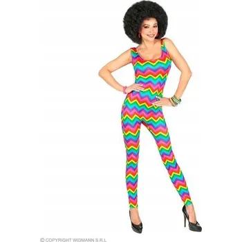 Karnevalový kostým Kostým 70. léta kombinéza barevná disco L/XL