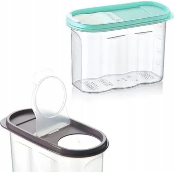 Dóza na potraviny Nádoba na sypké potraviny s dávkovačem a odměrkou 1,2 l