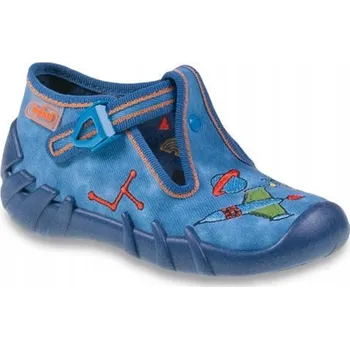 Dívčí bačkory BEFADO textilní obuv papuče 110p315 růžová vel. 25