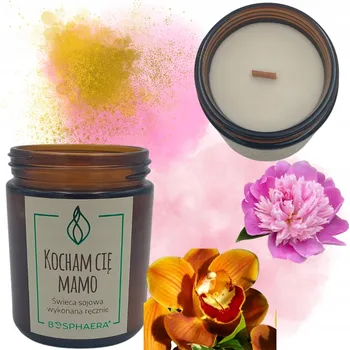Svíčka Bosphaera Sójová vonná svíčka Miluji Tě, Mami
