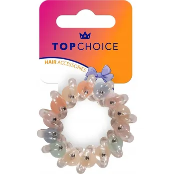 TOP CHOICE voděodolná gumička do vlasů Béžová 20186