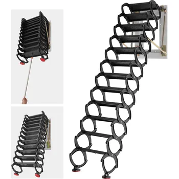 Schodiště Vevor Sklopné půdní schodiště 12 stupňů 660LBS/299.4KG pro 9.5–10 ft