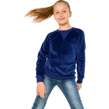 Dívčí mikina Winkiki Kids Wear Dívčí mikina Velur - navy Velikost: 158
