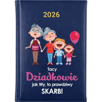 Kalendář Knižkový kalendář 2026 A5 FunnyCase modrý