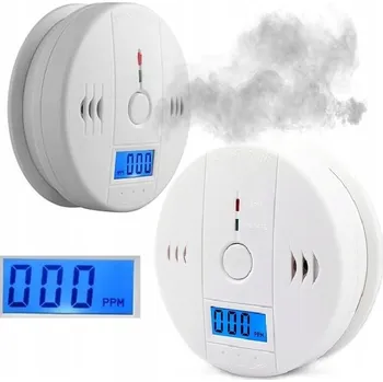 Zabezpečovací technika DETEKTOR OXIDU UHELNATÉHO PLYNU ČADU CERTIFIKOVANÝ BEZDRÁTOVÝ DETEKUJE KOUŘ