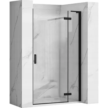 Sprchové dveře Sprchové dveře otočné Rea Hugo Black Černé 90 cm Do niky 88,5-90,5 cm