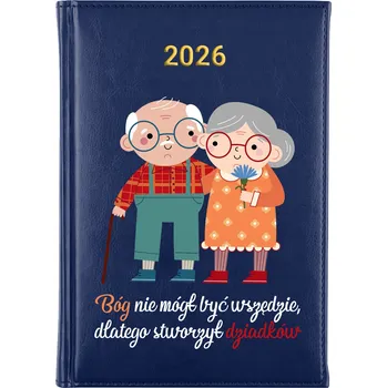 Kalendář Knižkový kalendář 2026 A5 FunnyCase modrý