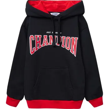 Chlapecká mikina Winkiki Kids Wear Chlapecká mikina s kapucí Champion - Černá Velikost: 122