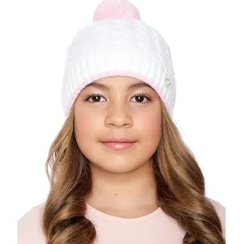 Čepice Marhatter Dívčí pletená čepice - 9489 - bílá