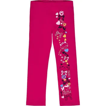 Winkiki Kids Wear Dívčí legginy Meow - malinová Velikost: 98