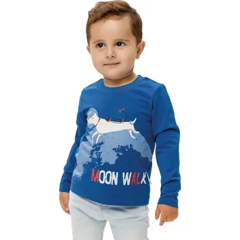 Winkiki Kids Wear Chlapecké tričko s dlouhým rukávem Moon Walk - tmavě modrá Velikost: 104