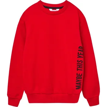 Dívčí mikina Winkiki Kids Wear Unisex mikina Maybe - Červená Velikost: 158