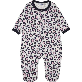 Winkiki Kids Wear Dívčí dupačky Leopard - mléčně bílá Velikost: 68