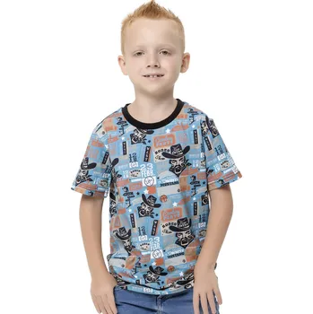 Chlapecké tričko Winkiki Kids Wear Chlapecké tričko Wild Wild West - modrá Velikost: 152