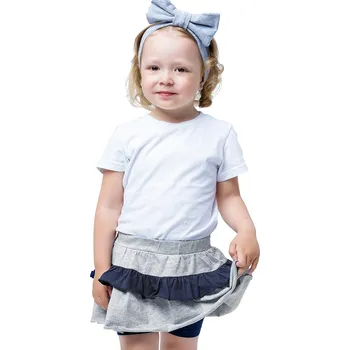 Dívčí sukně Winkiki Kids Wear Dívčí sukně Mon Amour - šedý melanž/navy Velikost: 110