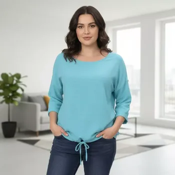 Dámské světle modré triko v uni velikosti XL - XXL S1568