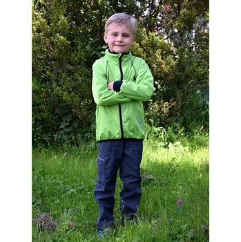 Chlapecká bunda Fantom Tenká softshellová bunda S KAPUCÍ - zelená KONFEKČNÍ VELIKOST: 92