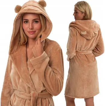 Dámský župan Dámský župan Fiora fleecová mikina s kapucí a kapsami Henderson 41954 vel. XXL