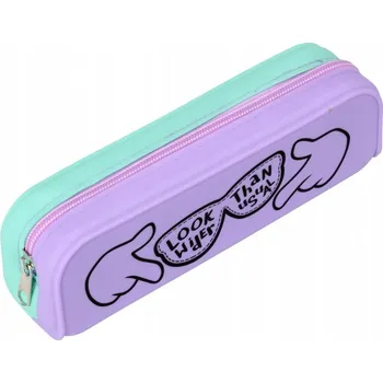 Penál Školní pouzdro/penál na psací potřeby, silikonové, 1 zip, značka STARPAK