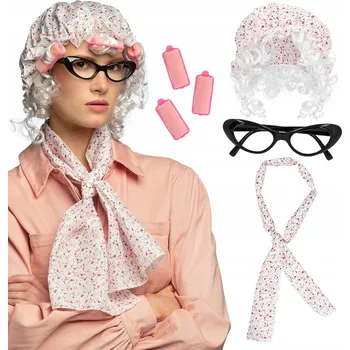 Karnevalový kostým Karneval kostým babičky Sada babičky