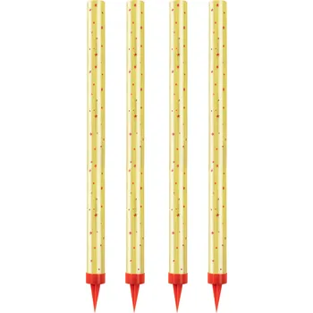 Dortová svíčka Triplex Dortová fontánová svíčka s hvězdičkami 25 cm 4 ks zlaté