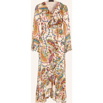 Dámské šaty Etro Dámské Hedvábné Zavinovací Šaty S Volány, krémová /...